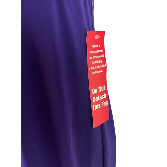 EnFocus Studio Purple One Shoulder Empire Waist Dress  Size 6  NWT  Formal - Picture 5 of 7